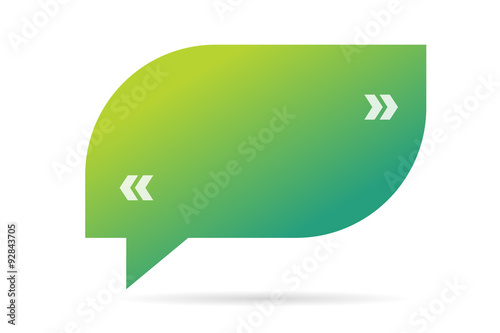 Quote blank template bubble empty design