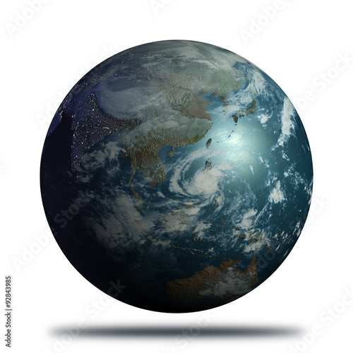 Earth: Realistic Earth View of Asia