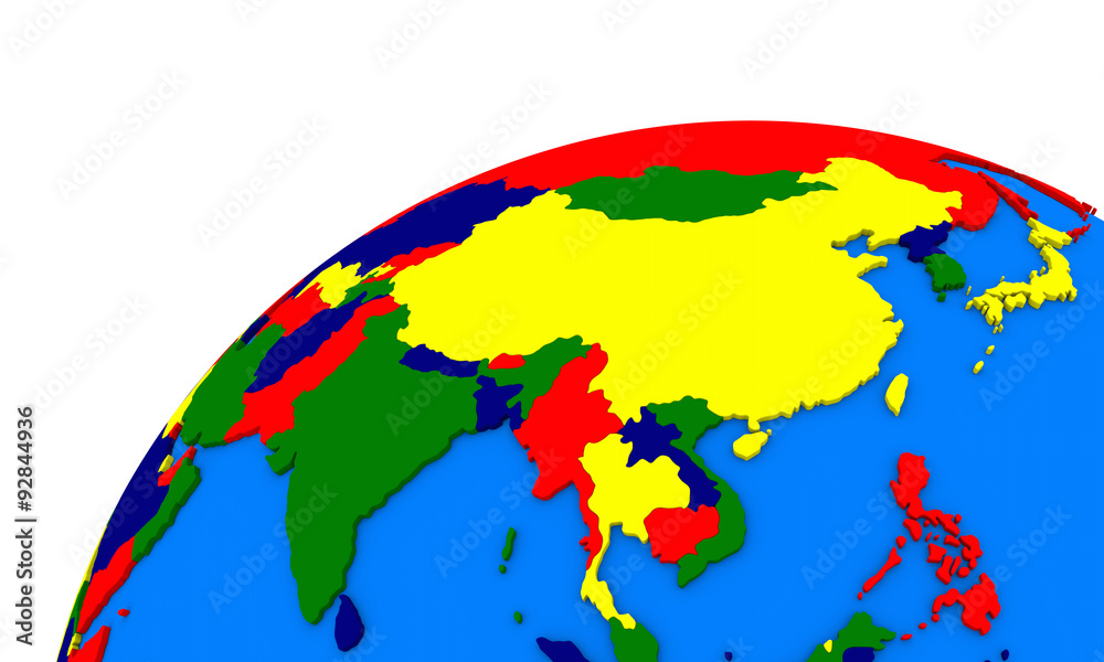 southeast Asia on Earth political map