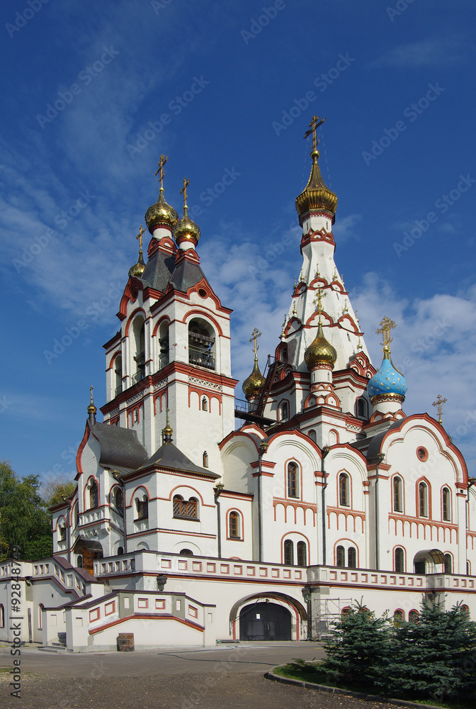 DOLGOPRUDNY, RUSSIA - September 27, 2015: Church of the Kazan Ic DOLGOPRUDNY, RUSSIA - September 27, 2015: Church of the Kazan Ic