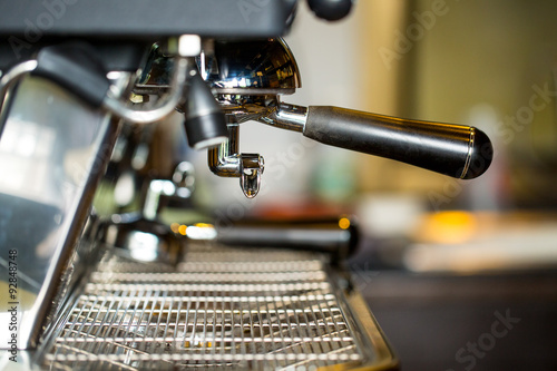 
Coffee machine prepare for do beverage to customer