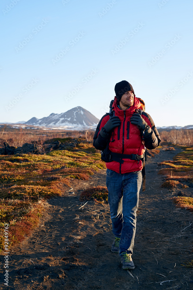 trail hiking man