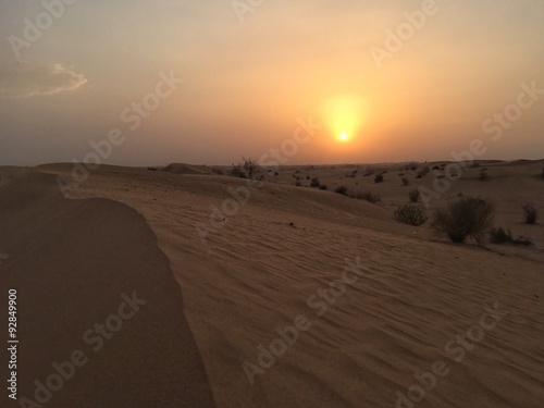 sonnenuntergang in wüste