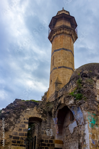 Old mosque, decaying, falling apart, shot in tiberias Israel © co2260
