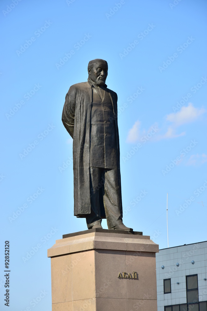 Monument to the great Kazakh poet Abai in Astana, Kazakhstan