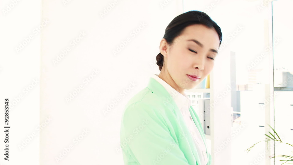 Asian businesswoman in her office Asian businesswoman in her office
