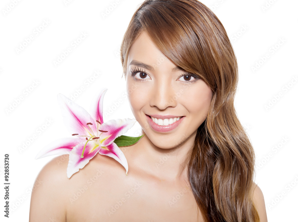 beautiful young asian woman with flawless skin and perfect make-up beautiful young asian woman with flawless skin and perfect make-up