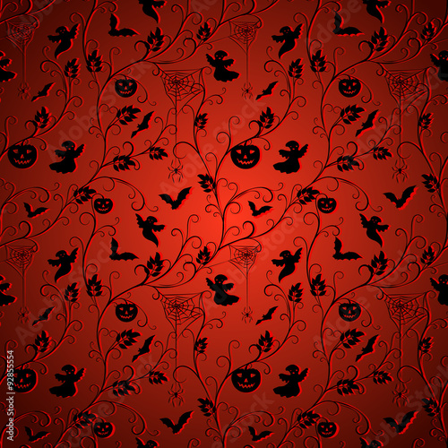 vintage halloween pattern