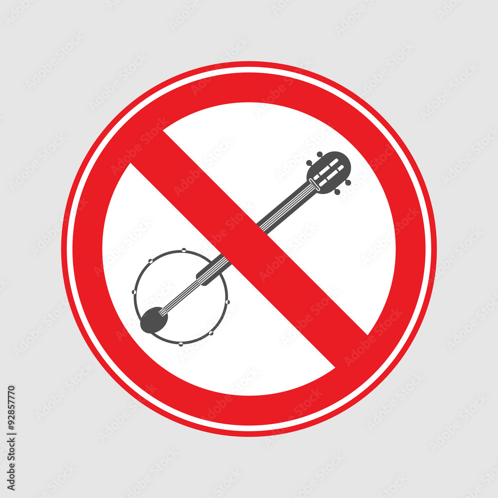 prohibition sign prohibition sign