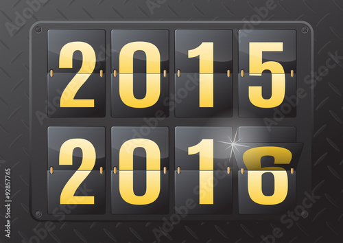 2016 New Year Flip Calendar.