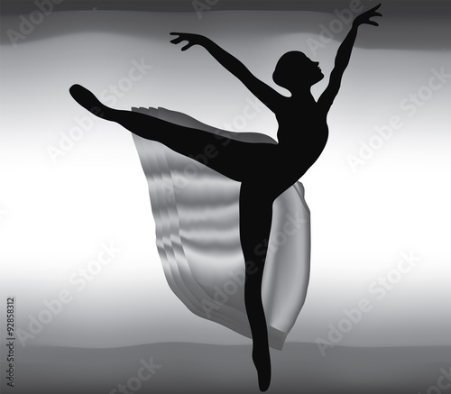 Background with a ballerina for your design