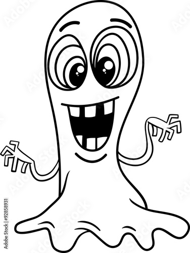 ghost or spook coloring page