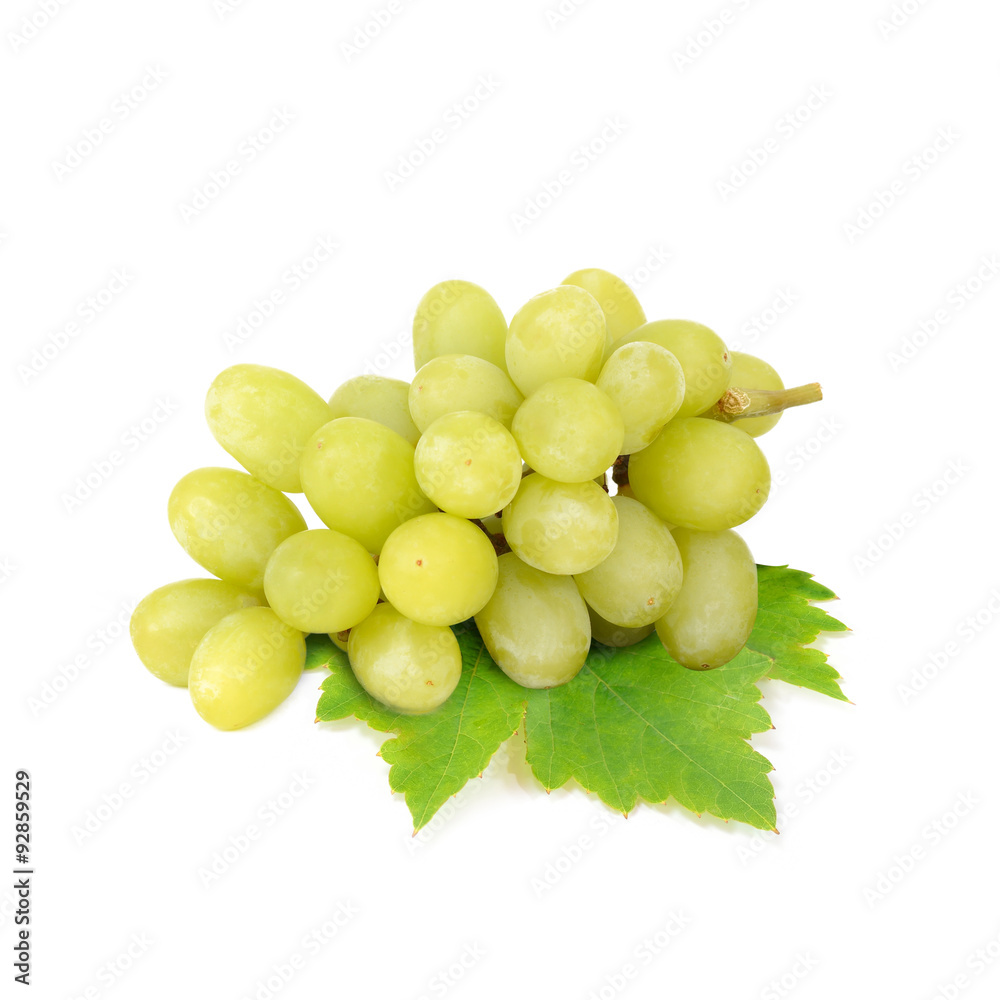 Green grape and Red grape isolated on white background (Fruit) Green grape and Red grape isolated on white background (Fruit)