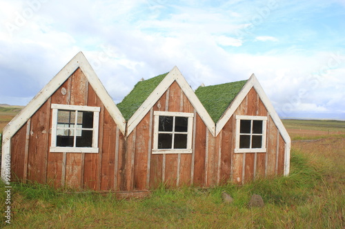 Hütten (Holzhäuschen) auf Island