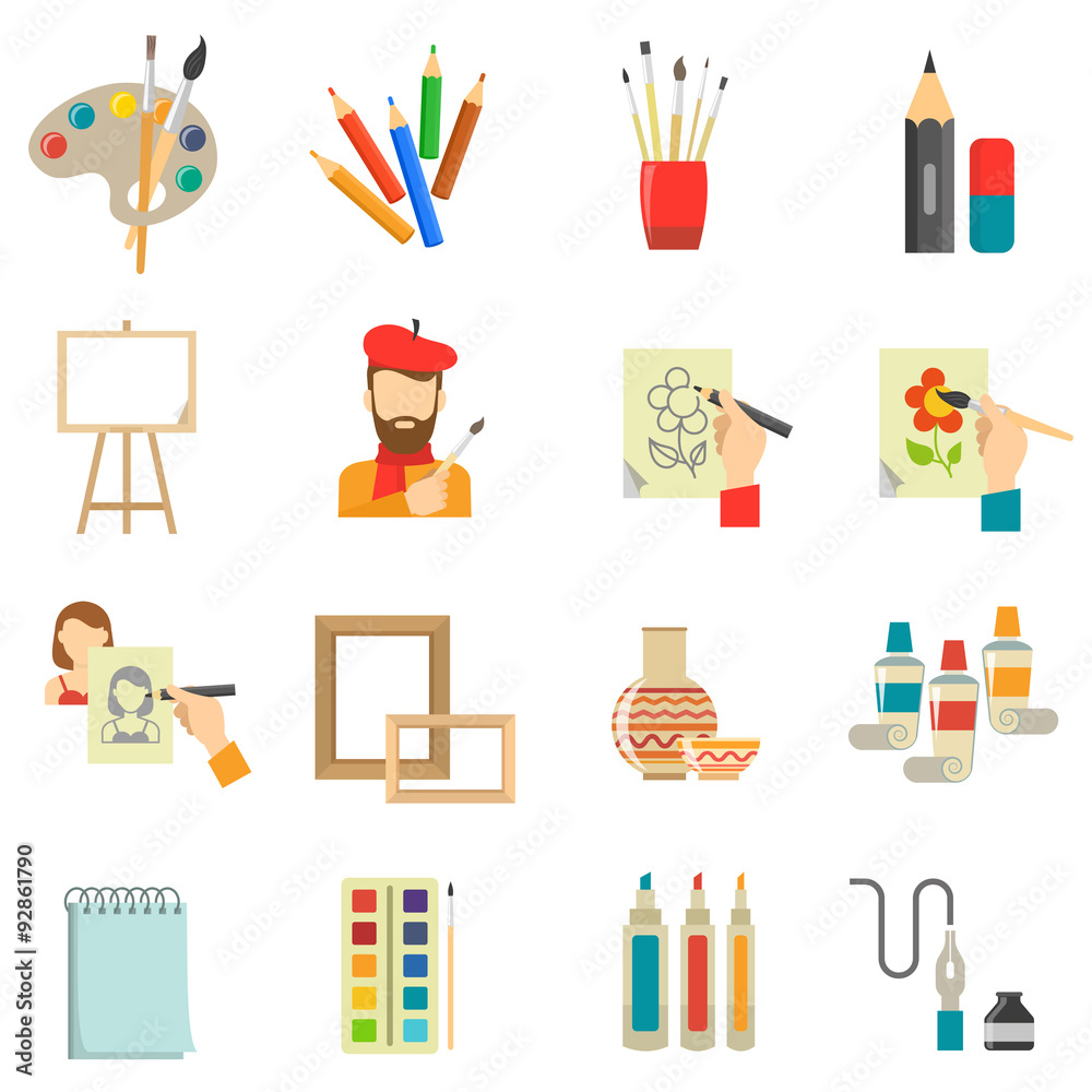 Art Icons Set Art Icons Set