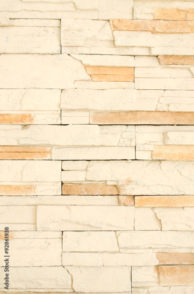 Fototapeta premium Background of stone wall made with blocks