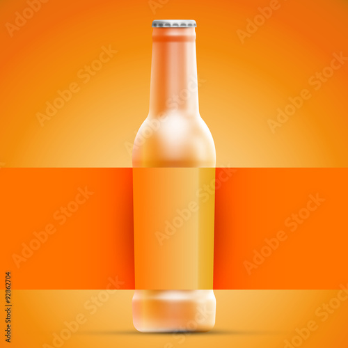 Abstract background or template with bottle and label.