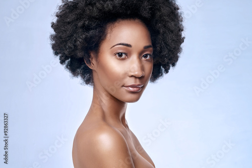 African black model flawless skin