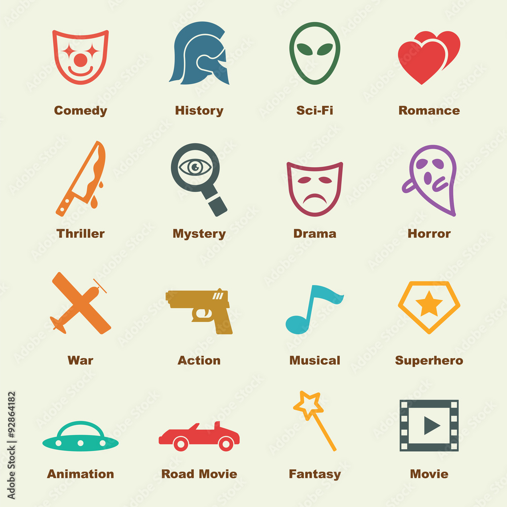 Obraz premium movie genre elements