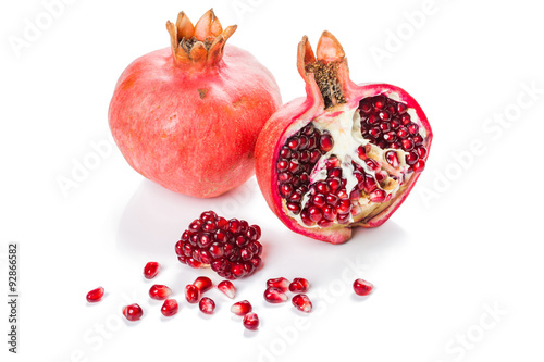 Pomegranate. Isolated on white background