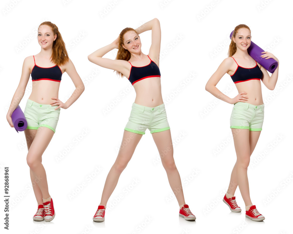 Concept of healthy lifestyle in set Concept of healthy lifestyle in set