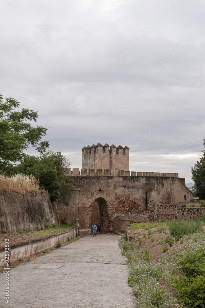 La muralla del alcazaba de Badajoz