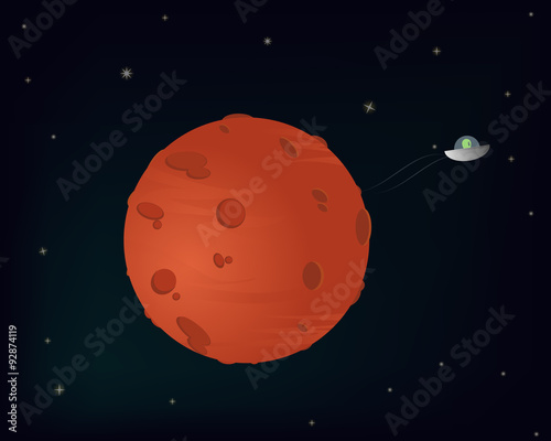 Planet Mars illustration