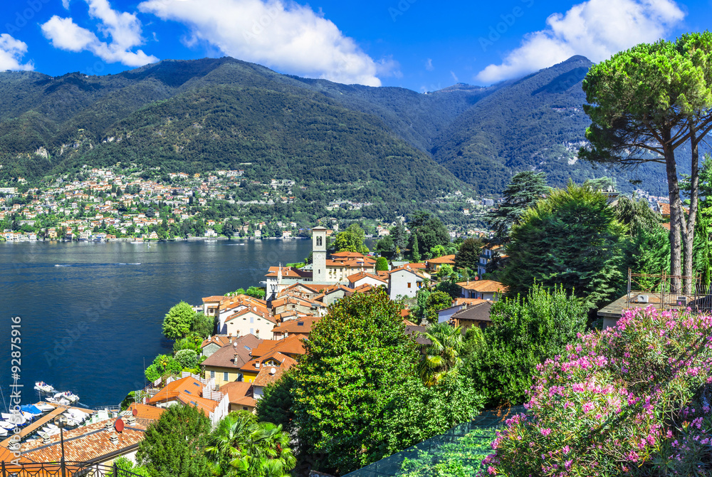 beautiful villages of Lago di Como - Blevio. North of Italy