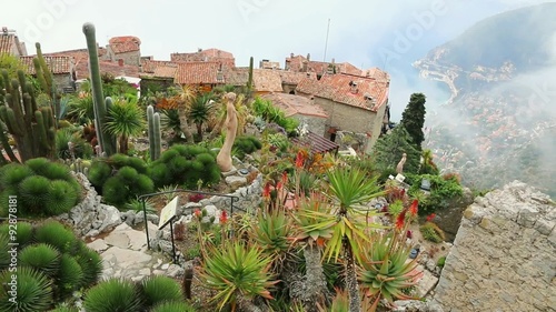 Vue aérienne d'Eze et de lacôte