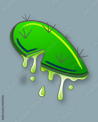 Nopal cartoon drawing