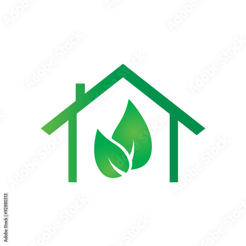 Eco House Vector .