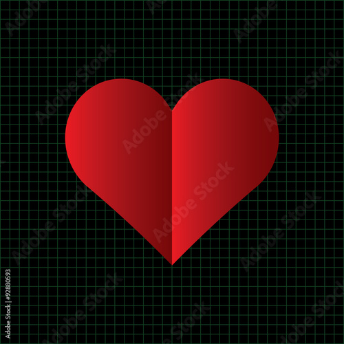 Vector illustration of medical heart  background