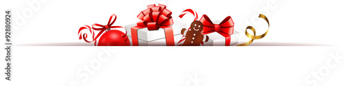 Banner mit Weihnachtsgeschenken