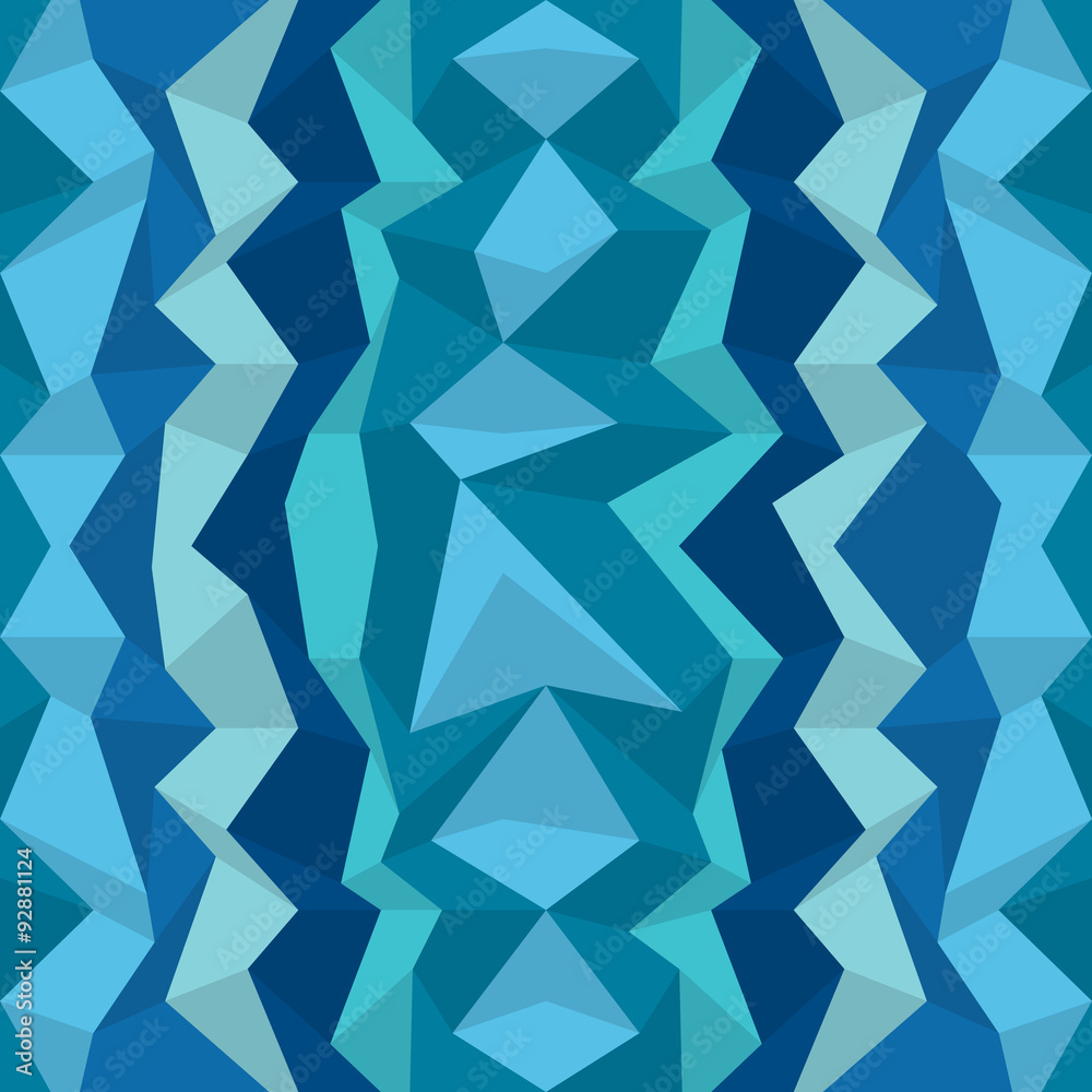 Polygonal blue pattern. Zigzag vector background, wall paper. Polygonal blue pattern. Zigzag vector background, wall paper.