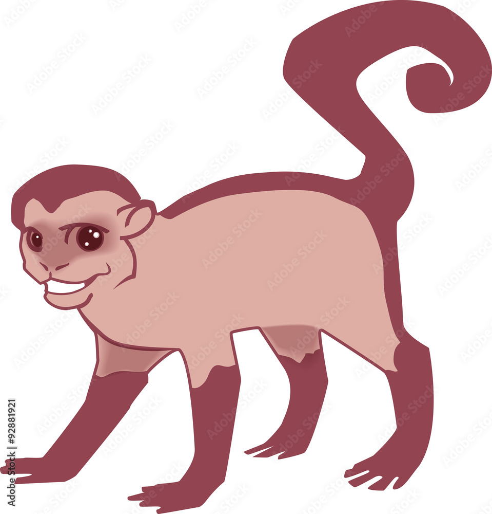 Cartoon funny monkey