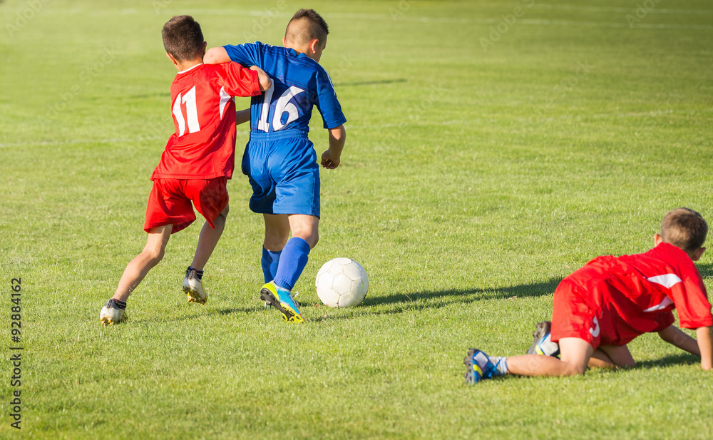 Obraz premium kids soccer