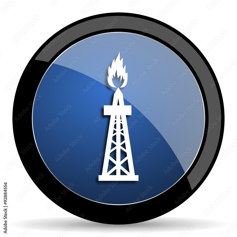 gas blue circle glossy web icon on white background, round button for internet and mobile app gas blue circle glossy web icon on white background, round button for internet and mobile app