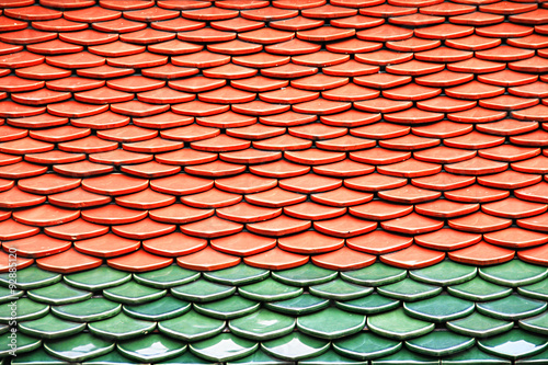 Two tone of the roof of Thailand photo