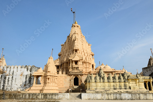 Tableau sur toile Jain temple in Palitana, India