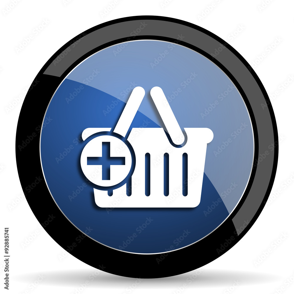cart blue circle glossy web icon on white background, round button for internet and mobile app cart blue circle glossy web icon on white background, round button for internet and mobile app