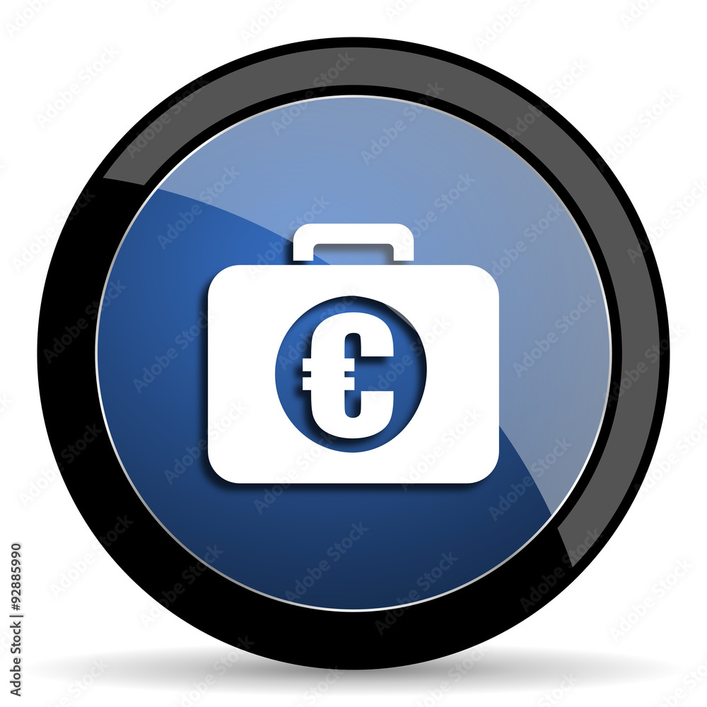 financial blue circle glossy web icon on white background, round button for internet and mobile app financial blue circle glossy web icon on white background, round button for internet and mobile app