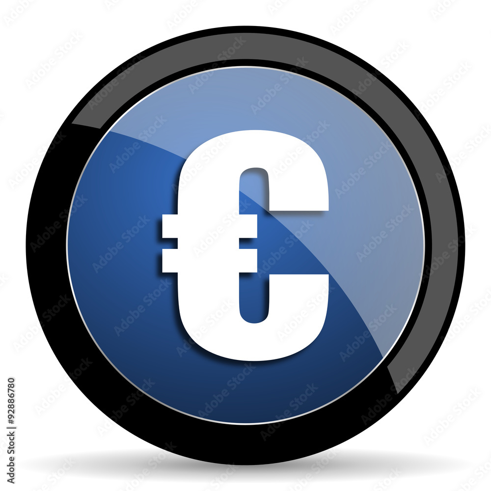 euro blue circle glossy web icon on white background, round button for internet and mobile app euro blue circle glossy web icon on white background, round button for internet and mobile app