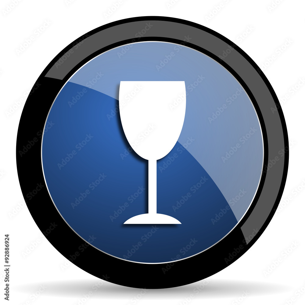 alcohol blue circle glossy web icon on white background, round button for internet and mobile app alcohol blue circle glossy web icon on white background, round button for internet and mobile app