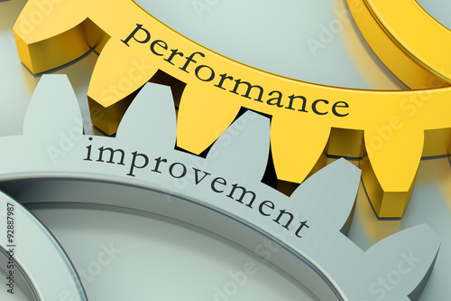 Performance Improvement concept on the gearwheels photo