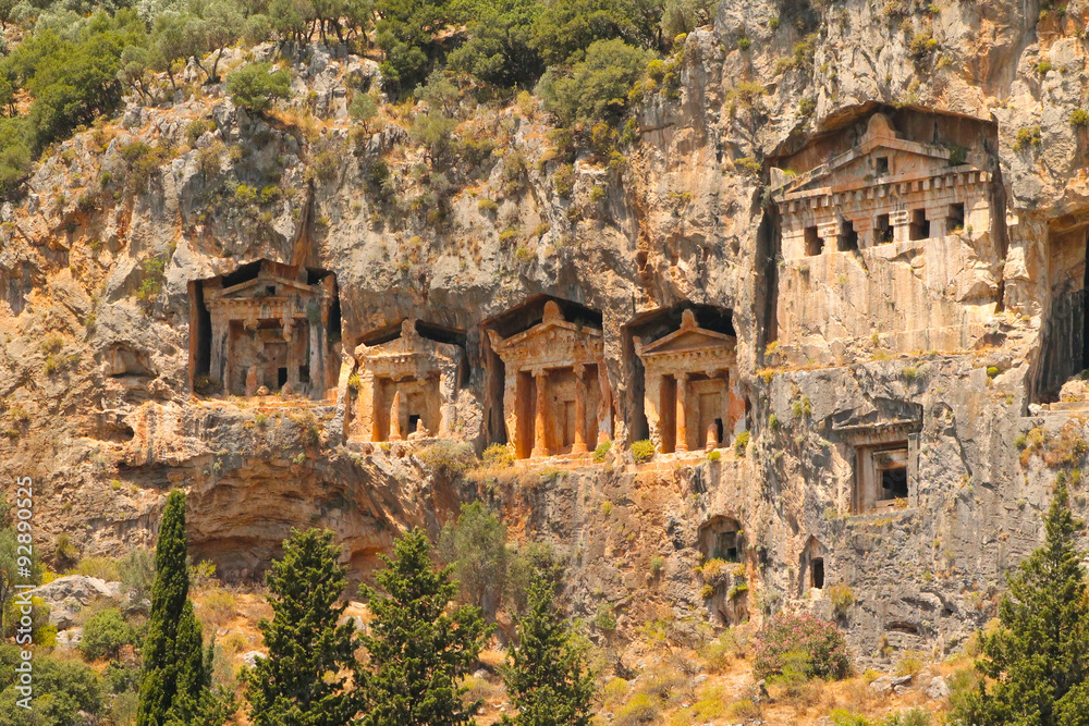 Lycian tombs at Dalyan, Turkey