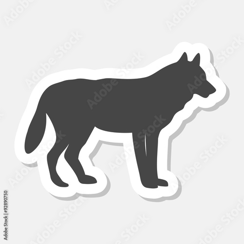 Wolf sticker © sljubisa