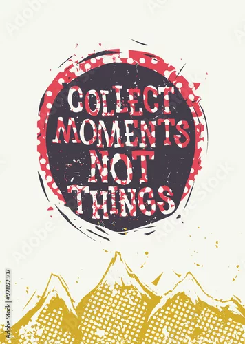 Obraz plakat z górskim krajobrazem i folwarstwem tekstury