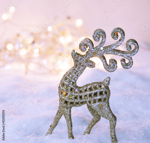 Weihnachtskarte - Hirsch im...