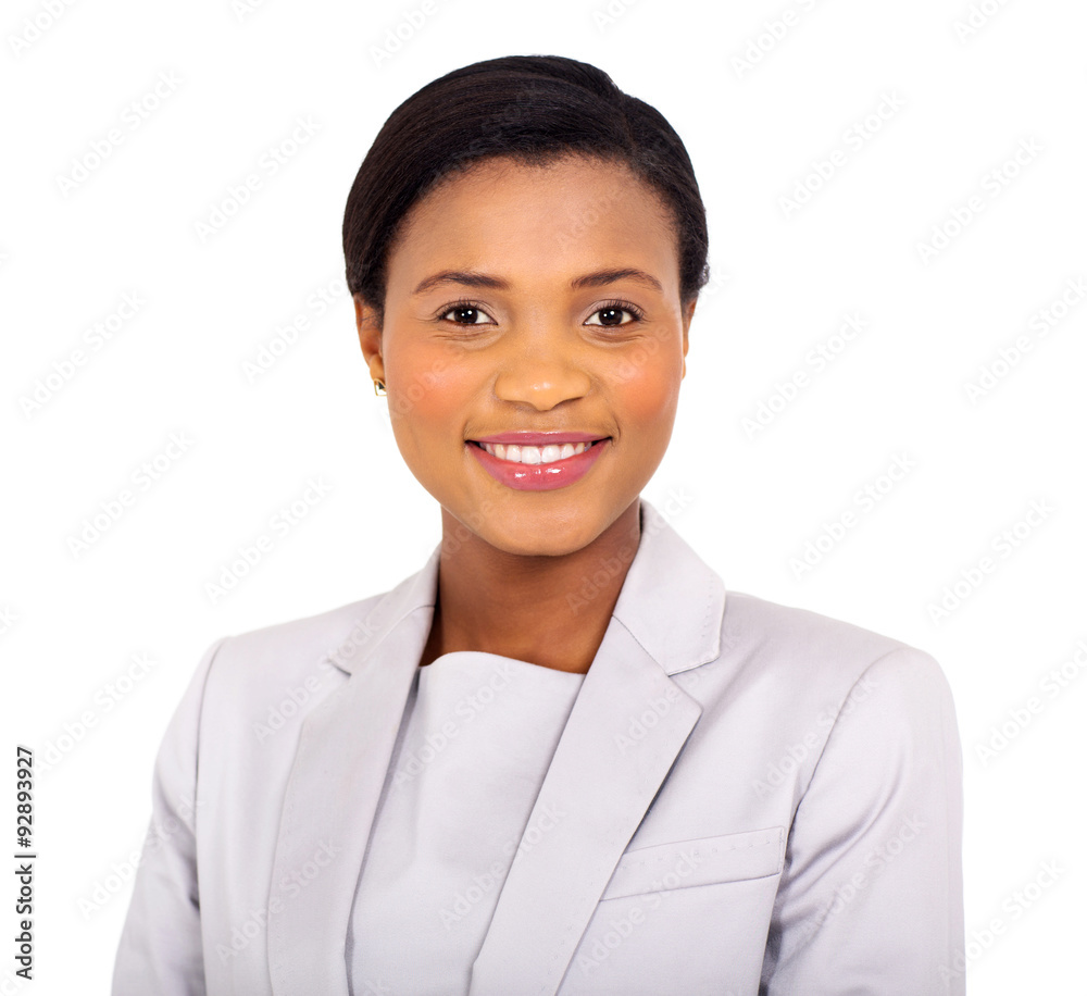 young african businesswoman close up portrait young african businesswoman close up portrait