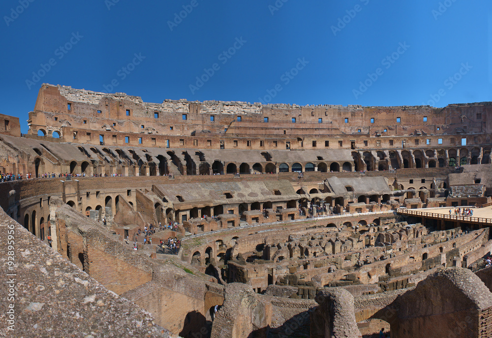 ROME, ITALY: Inside the Colosseum in Rome, 03 October 2012